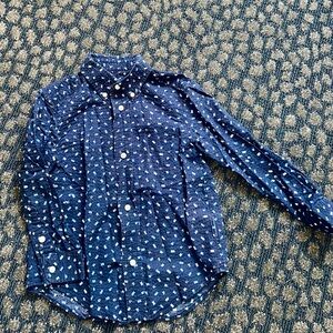 Ralph Lauren Navy Patterned Shirt